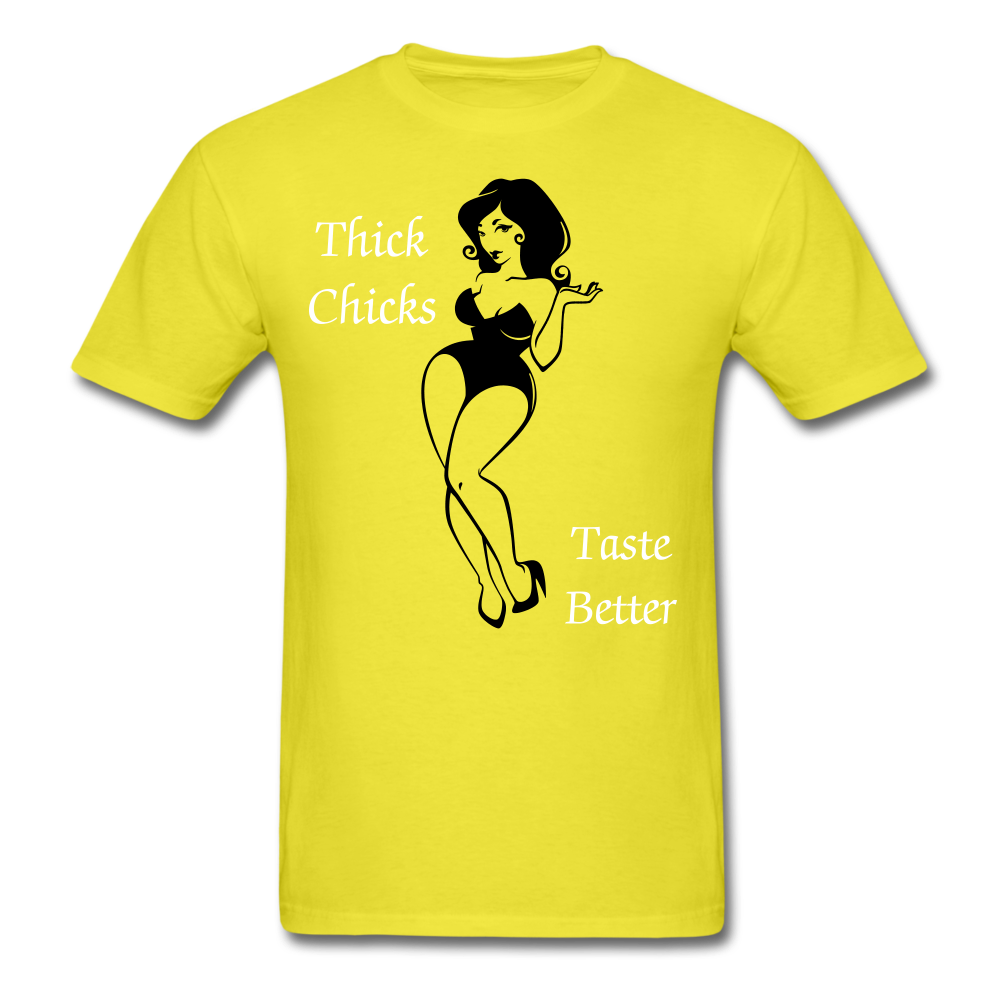 Thick Chicks Tee - yellow