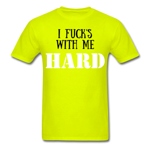 Me Hard Tee - safety green