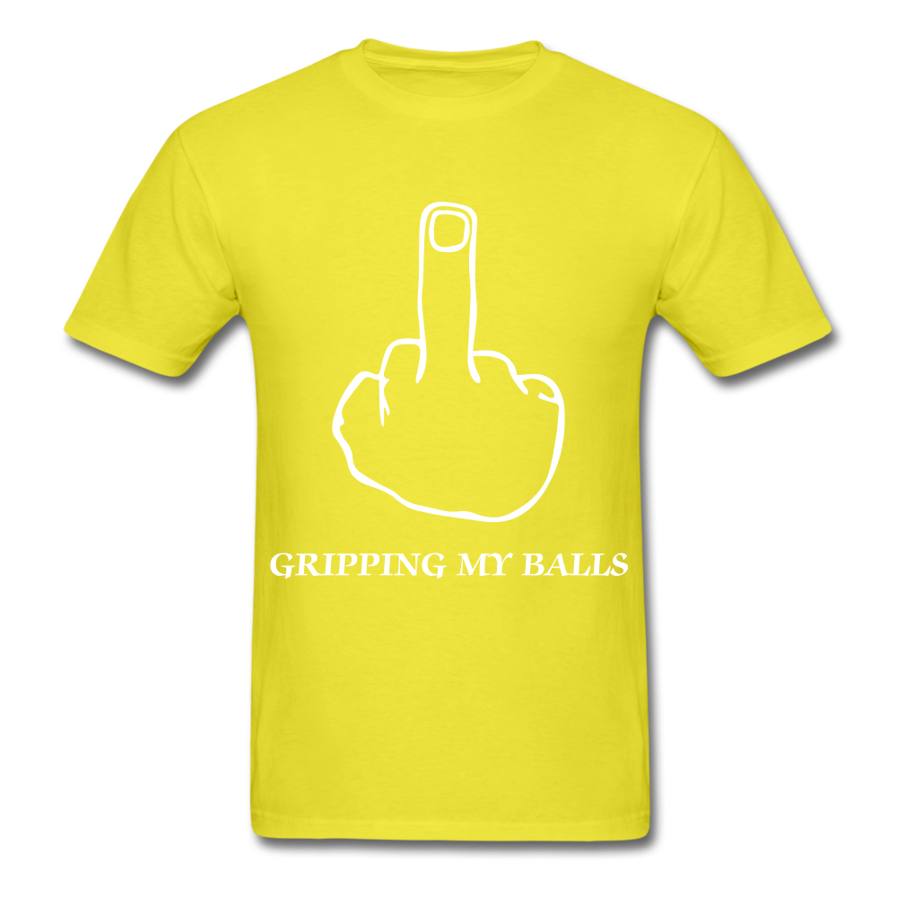 Middle Finger Tee - yellow
