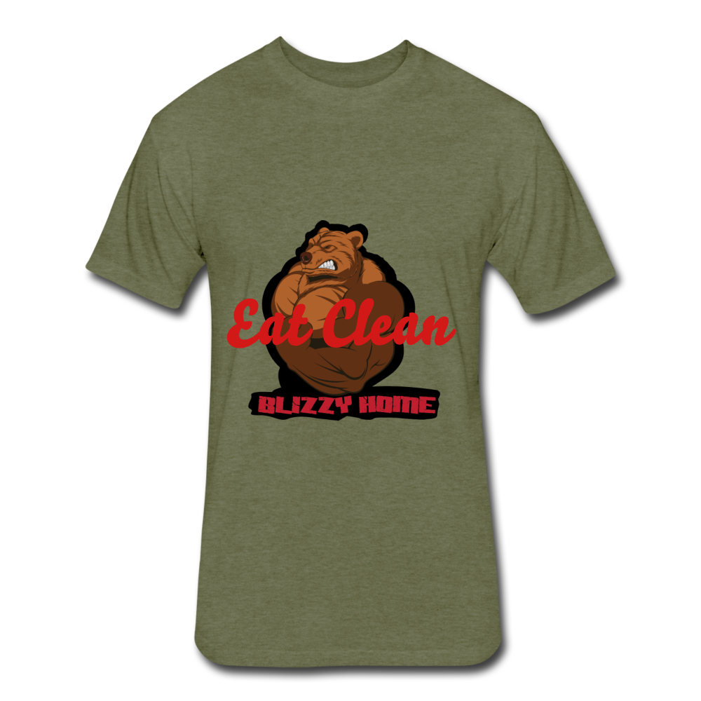 Eat Clean - heather military green