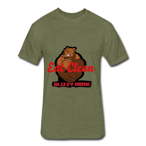 Eat Clean - heather military green