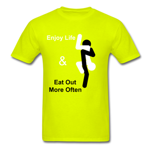 Eat Out Tee - safety green