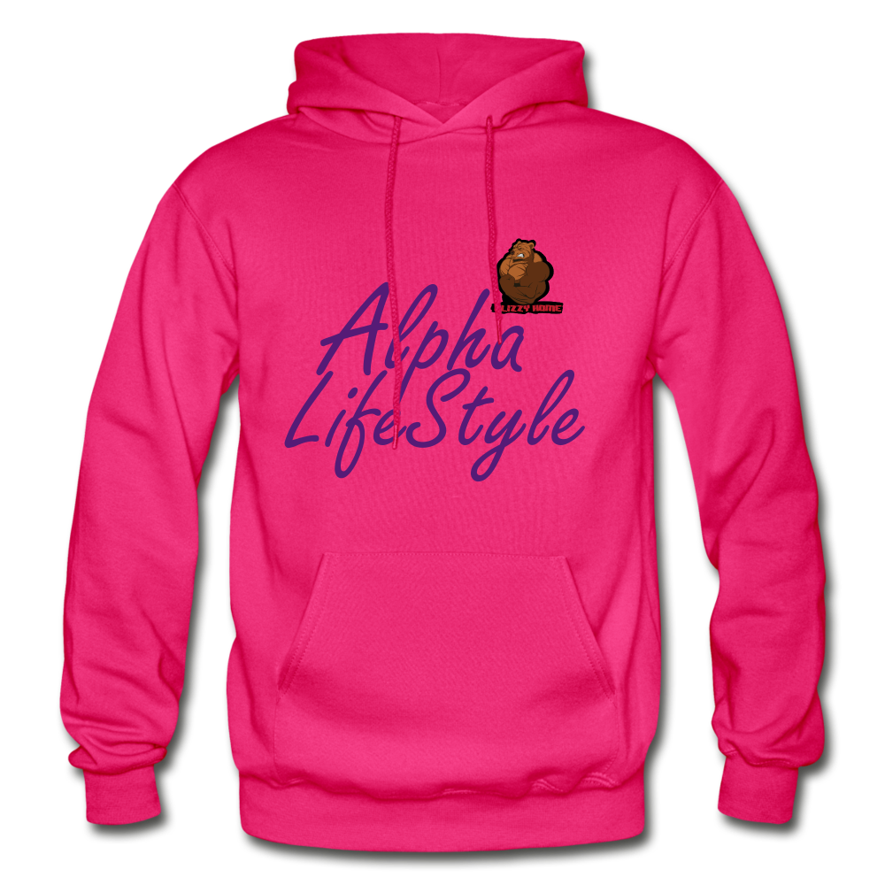 Woman's Alpha LifeStyle Hoodie - fuchsia
