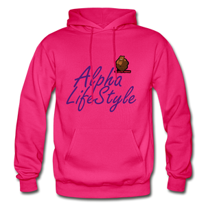 Woman's Alpha LifeStyle Hoodie - fuchsia