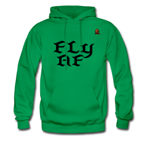 FLY AF HOODIE - kelly green