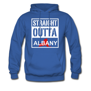 Straight Outta Albany - royal blue