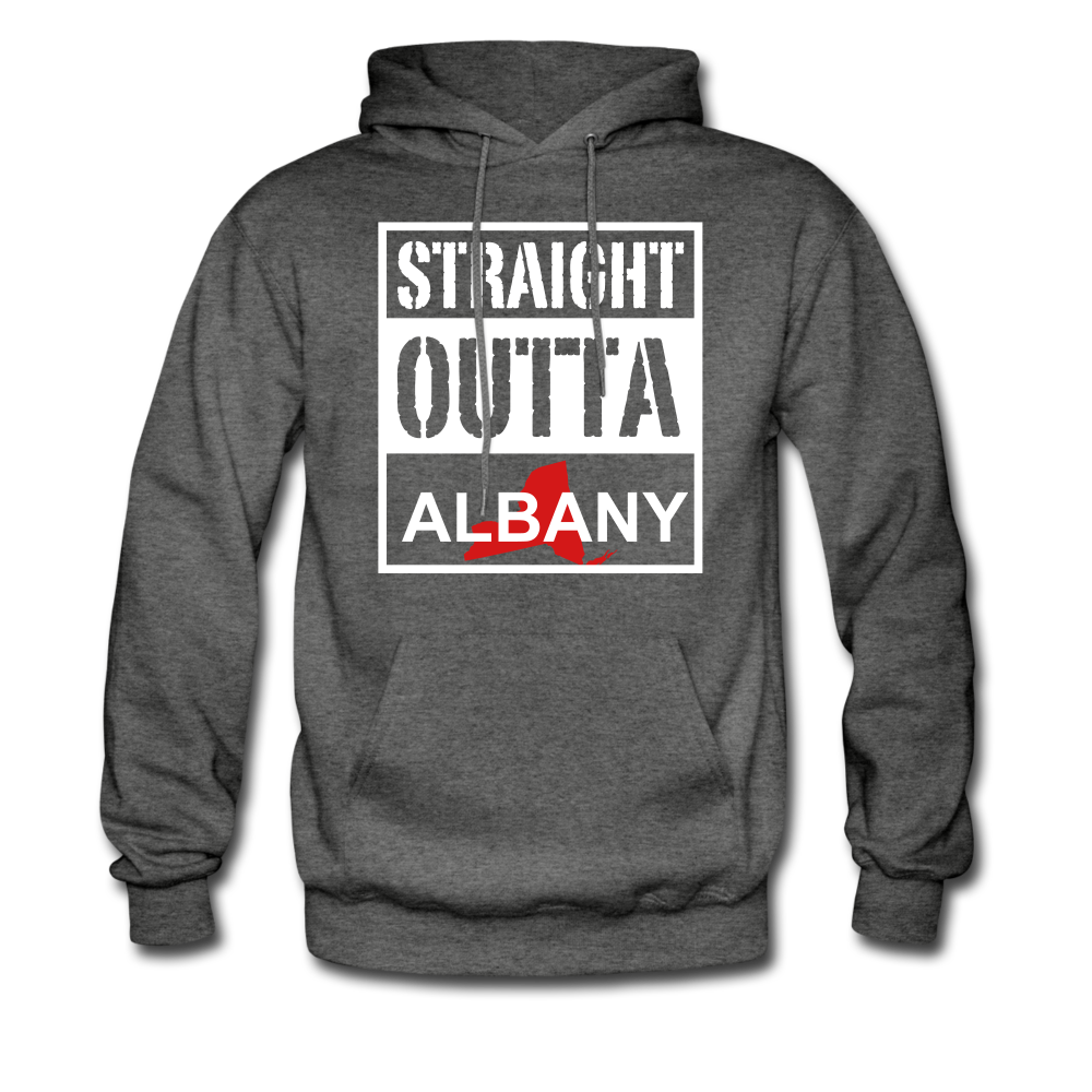 Straight Outta Albany - charcoal gray