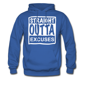 Straight Outta Excuses - royal blue