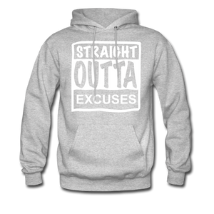 Straight Outta Excuses - heather gray