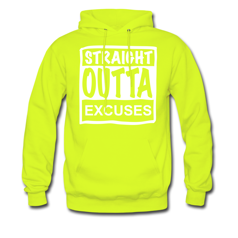 Straight Outta Excuses - safety green