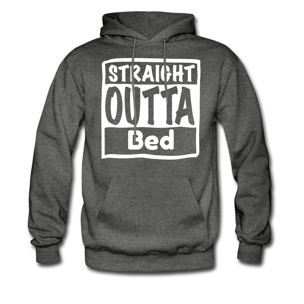 Straight Outta Bed - charcoal gray