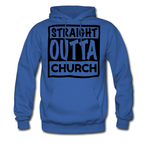 Straight Outta Church - royal blue