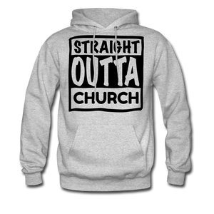 Straight Outta Church - heather gray