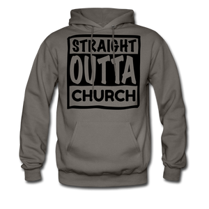 Straight Outta Church - asphalt gray
