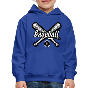 Kid's Baseball Hoodie - royal blue