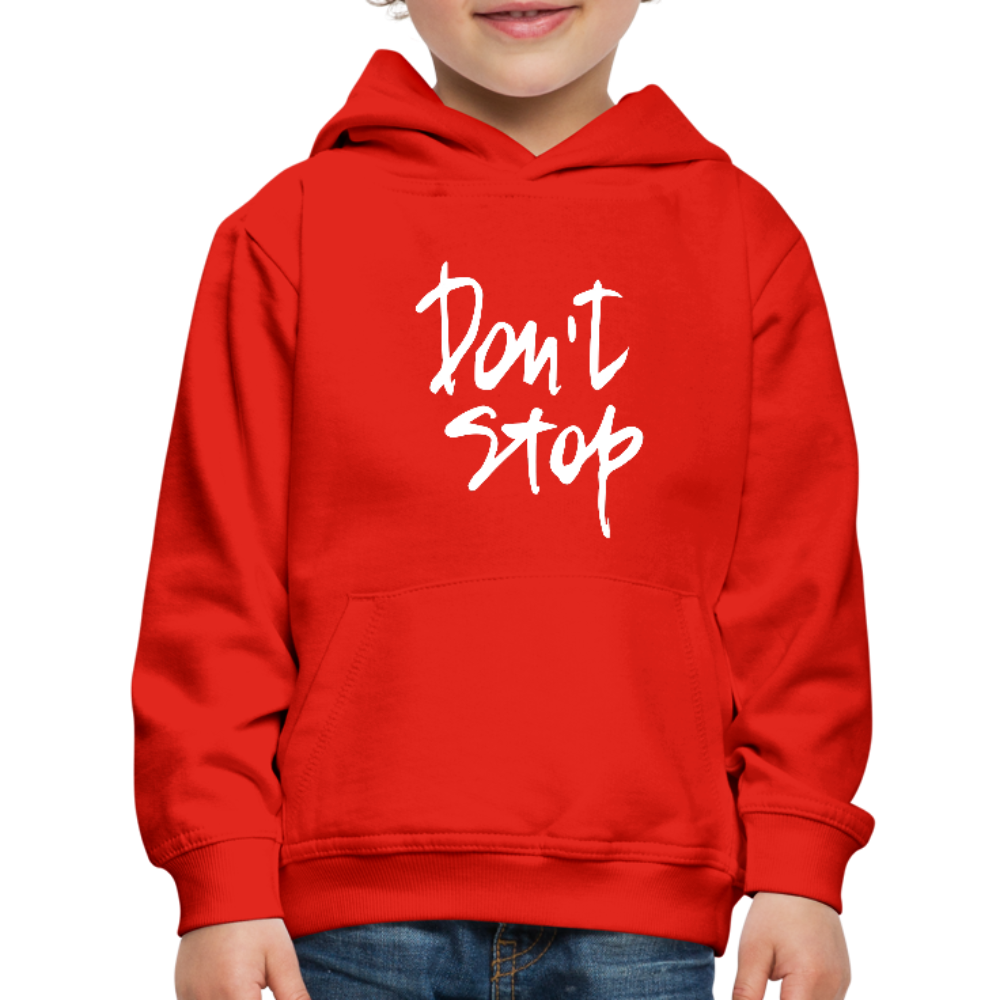 Kid's Don't Stop Hoodie - red