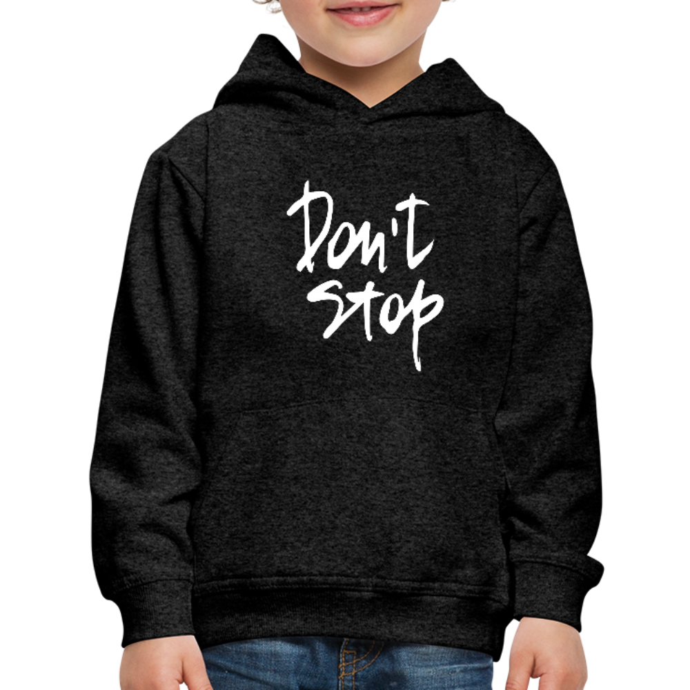 Kid's Don't Stop Hoodie - charcoal gray