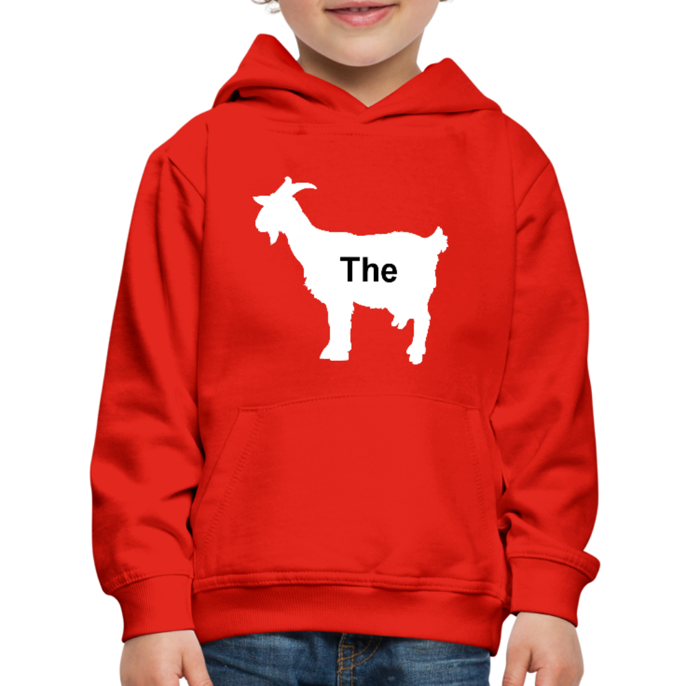 Kid's Goat Hoodie - red