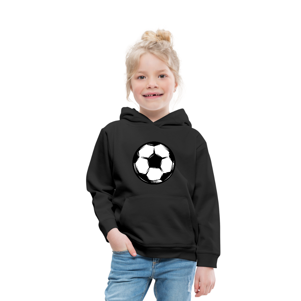 Kid's Soccer Hoodie - black