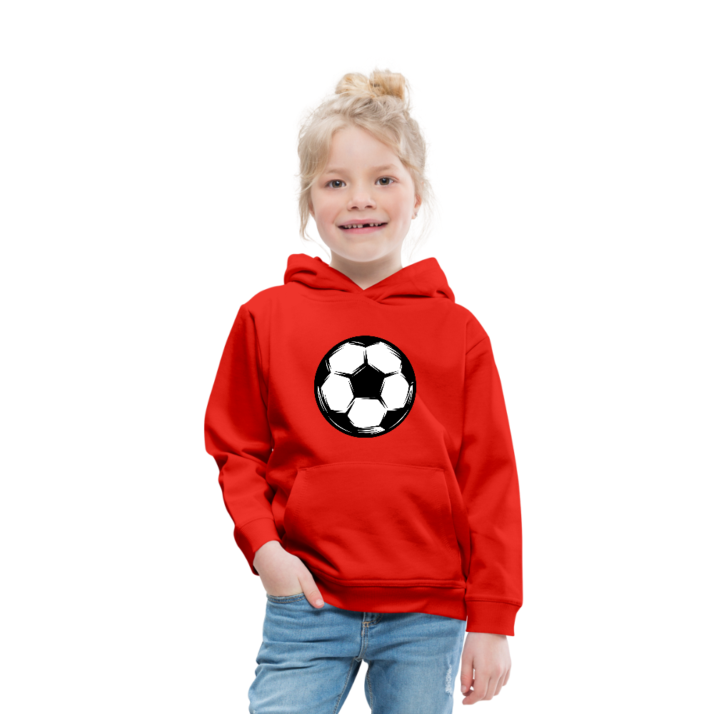 Kid's Soccer Hoodie - red