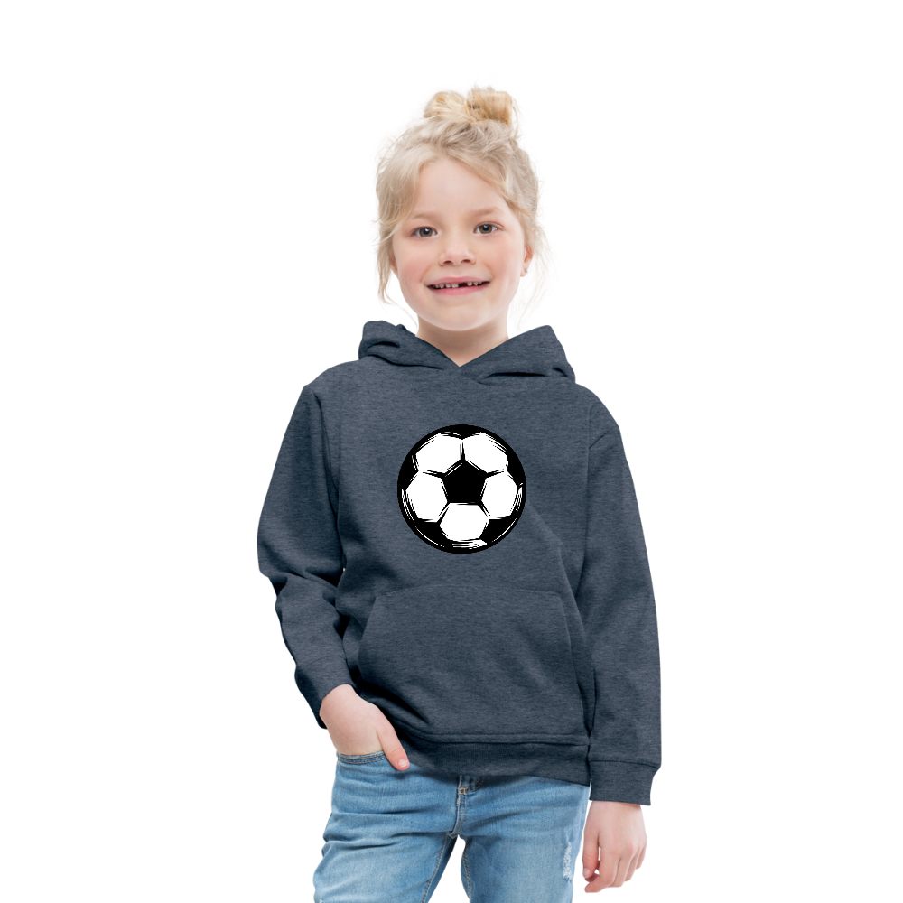 Kid's Soccer Hoodie - heather denim