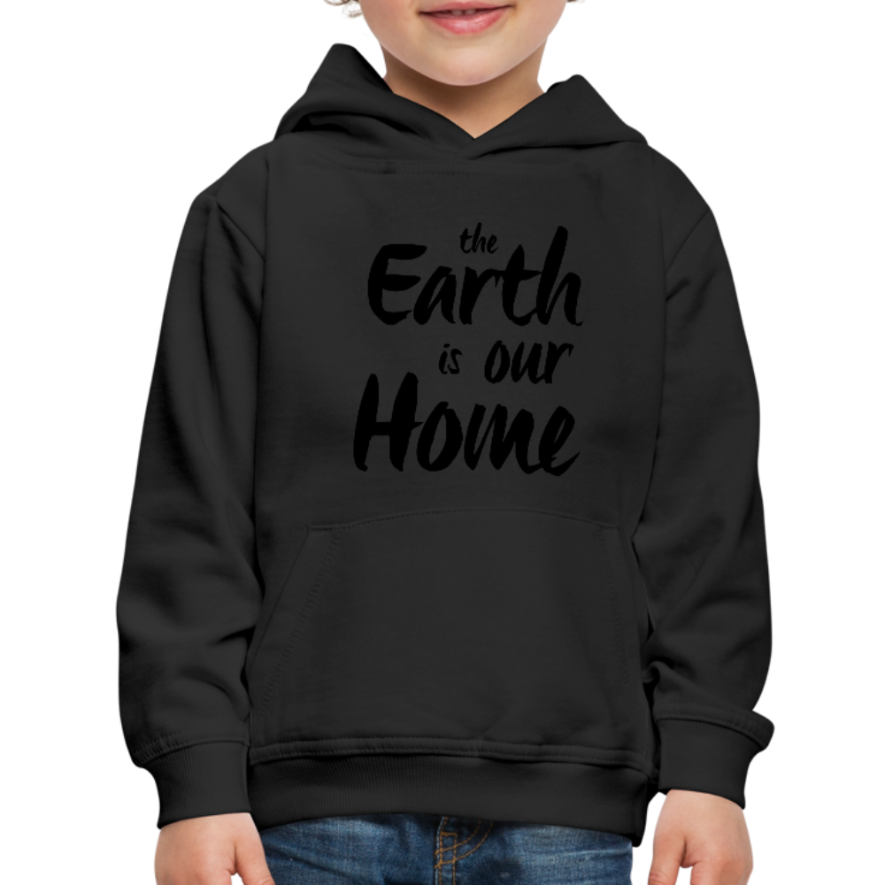 Kid's Earth Is Our Home Hoodie - black