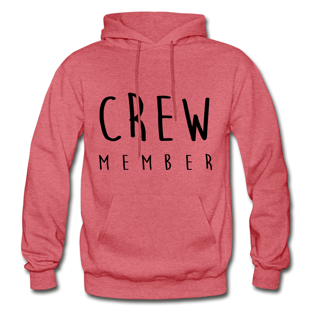 Crew Memeber Hoodie - heather red