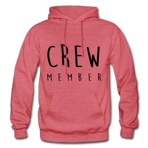 Crew Memeber Hoodie - heather red