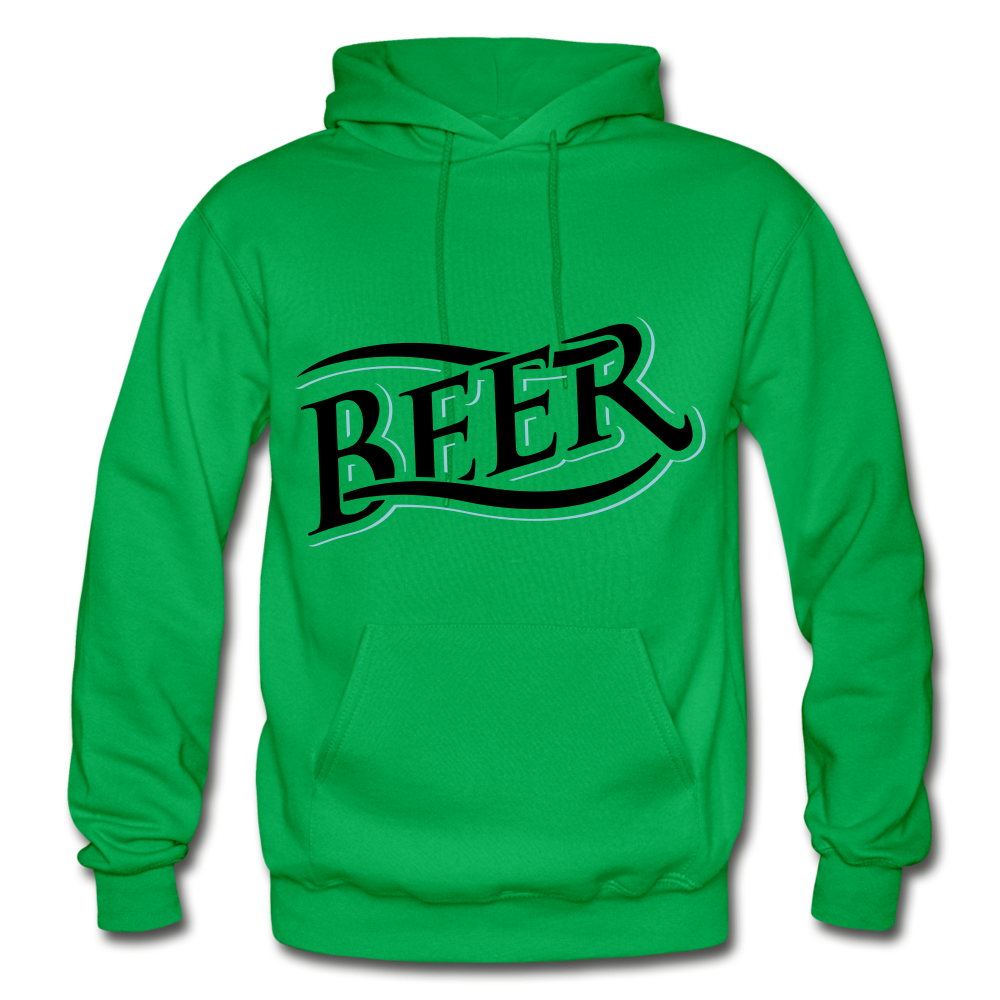 Beer Hoodie - kelly green