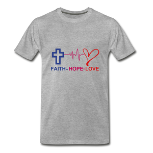 FAITH, HOPE, LOVE - heather gray