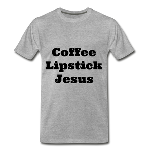 Coffee, Lipstick, Jesus - heather gray
