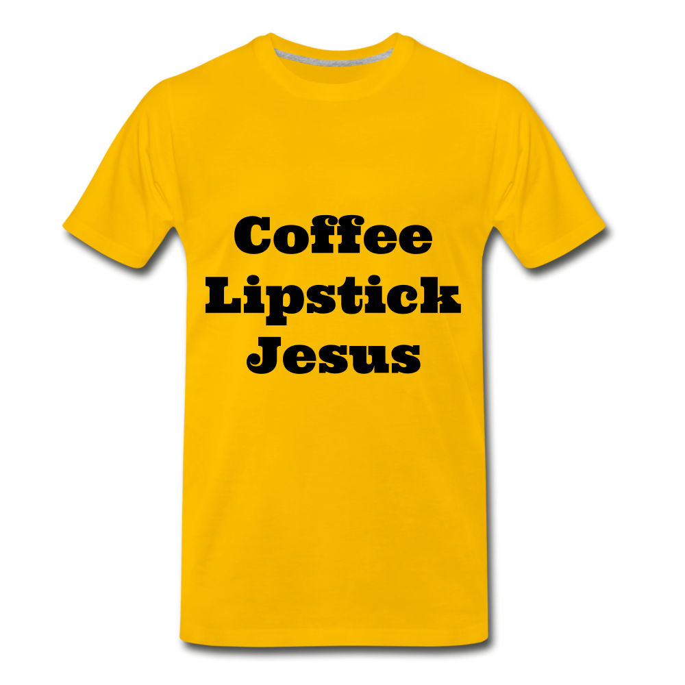 Coffee, Lipstick, Jesus - sun yellow