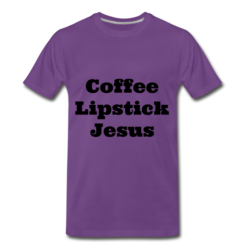 Coffee, Lipstick, Jesus - purple