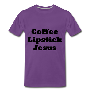 Coffee, Lipstick, Jesus - purple