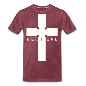 I Believe - heather burgundy