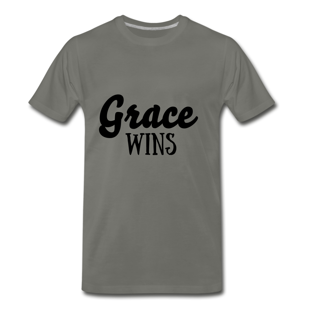 Grace Wins - asphalt gray