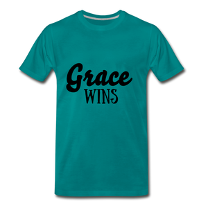 Grace Wins - teal