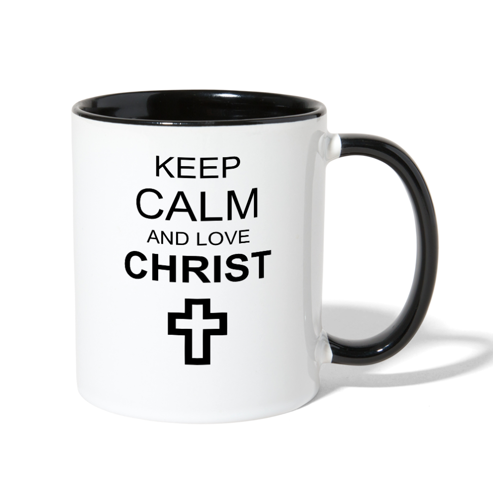 Love Christ Mug - white/black
