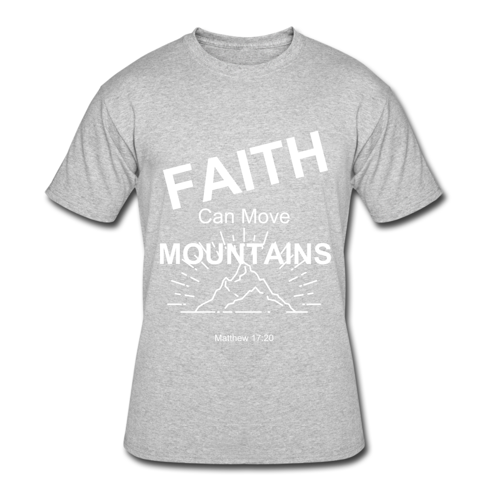 Faith Can Move Mountains - heather gray