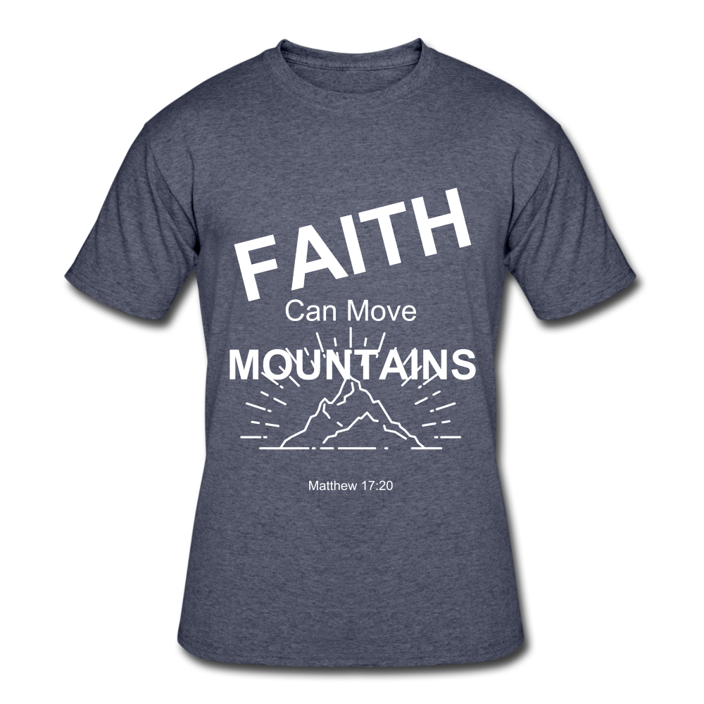 Faith Can Move Mountains - navy heather