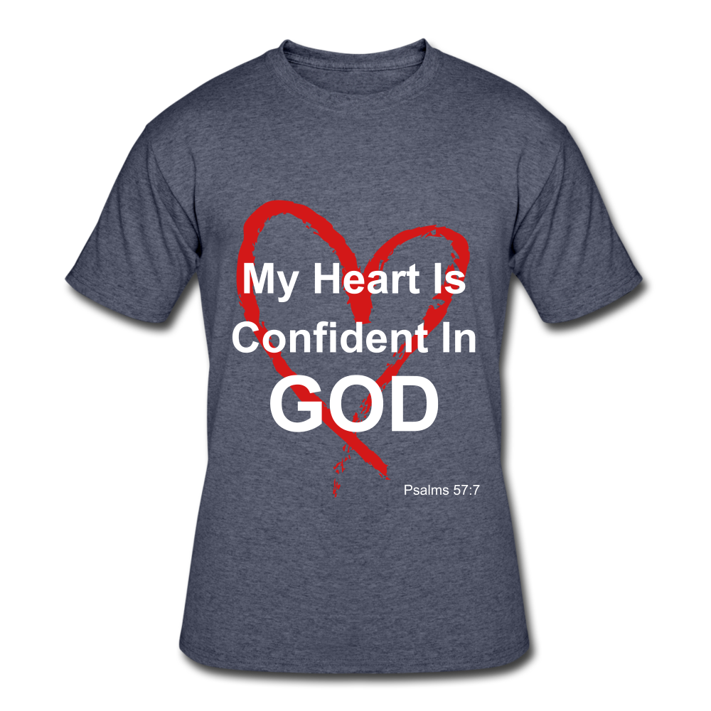 Confident in God - navy heather