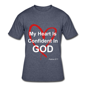 Confident in God - navy heather