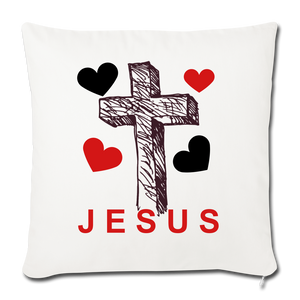 Jesus Love's Pillow - natural white