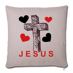 Jesus Love's Pillow - light taupe