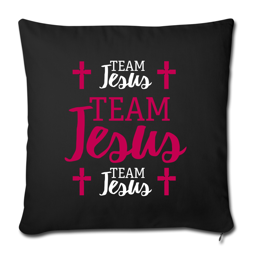 Teeam Jesus Pillow - black