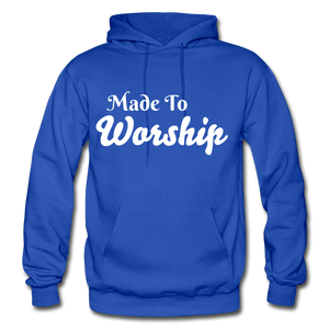 Made To Worship Hoodie - royal blue