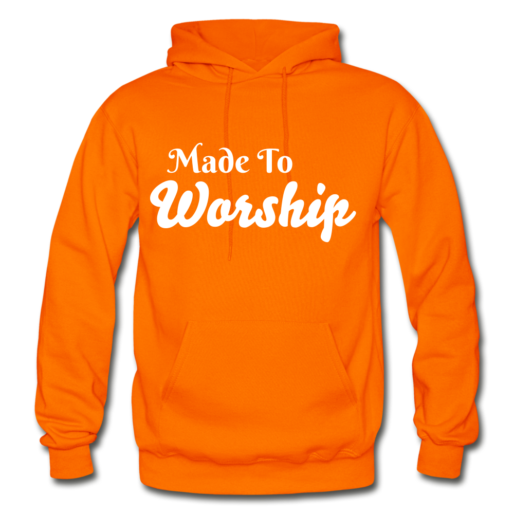 Made To Worship Hoodie - orange