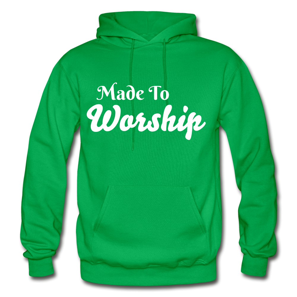 Made To Worship Hoodie - kelly green