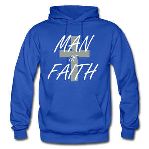 Man Of Faith Hoodie. - royal blue