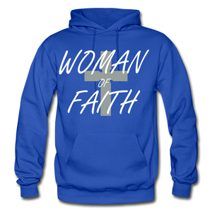 Woman Of Faith Hoodie - royal blue